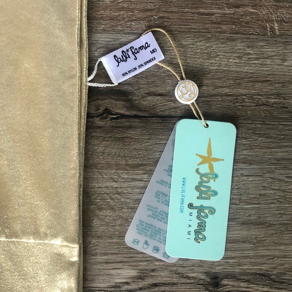 NEW Luli Fama Cosita Buena Gold Rush Bikini Bottoms - Picture 7 of 16